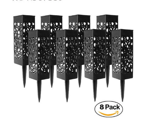 Solar LED Garden Pathway Stake Lights – Warm & White Options
