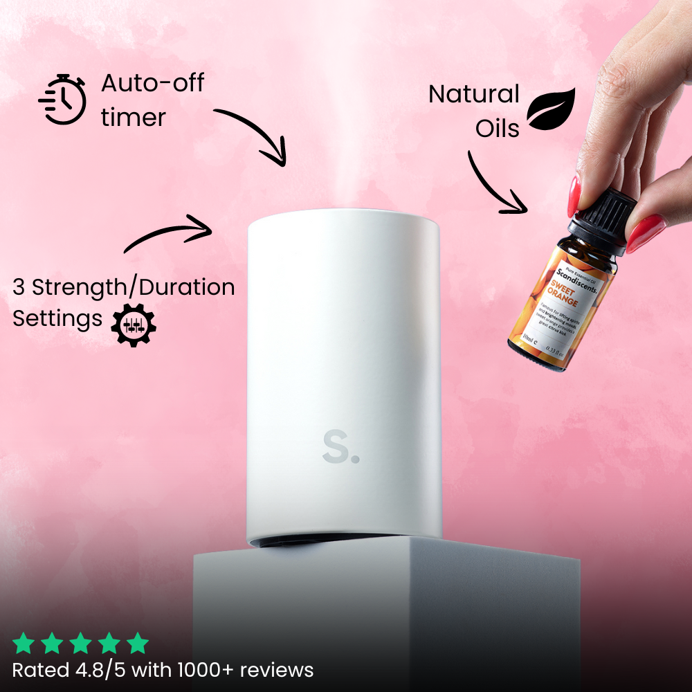 Halo Waterless Cordless Essential Oil Diffuser – Home Fragrance