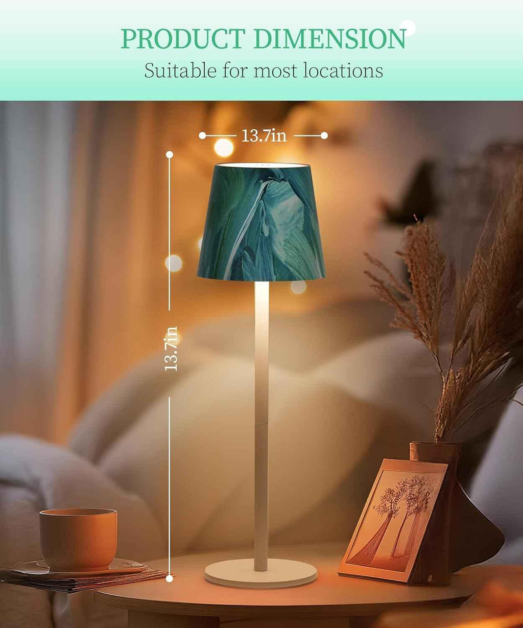 Cordless Rechargeable LED Table Lamp – Touch Dimmable, Various Colours
