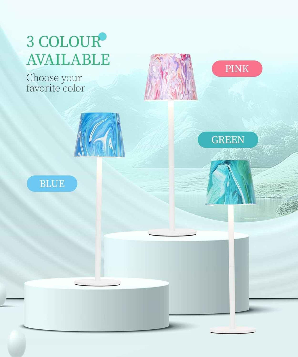 Cordless Rechargeable LED Table Lamp – Touch Dimmable, Various Colours