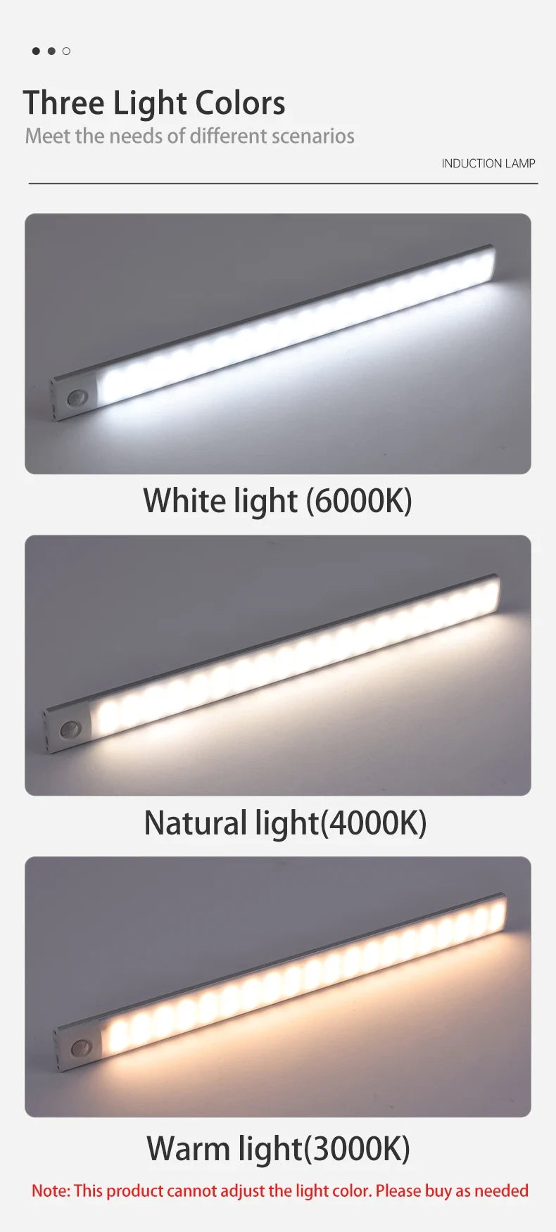 Wireless Rechargeable Motion Sensor Cabinet Light – USB LED Bar