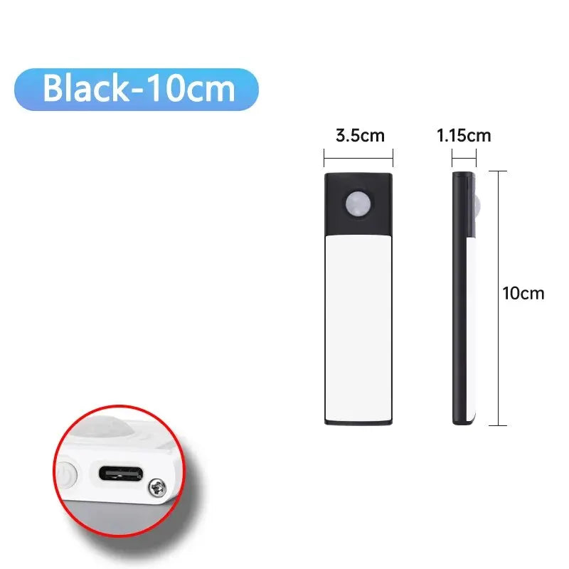 Wireless Rechargeable Motion Sensor Cabinet Light – USB LED Bar