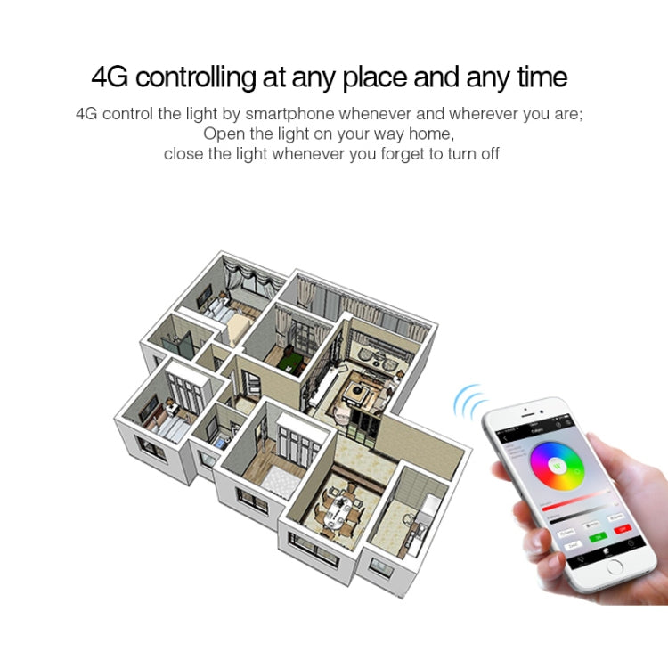 RGB Colour-Changing LED Bulb – E27, 9W