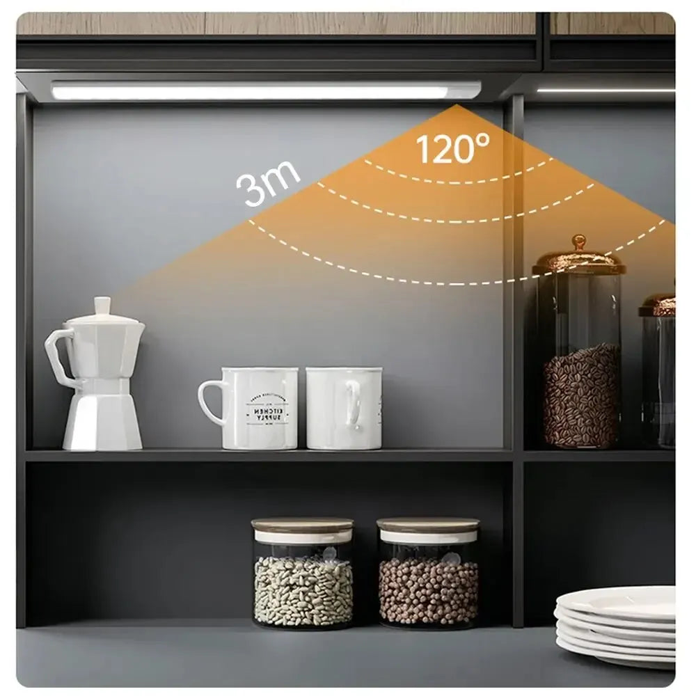 Wireless Rechargeable Motion Sensor Cabinet Light – USB LED Bar