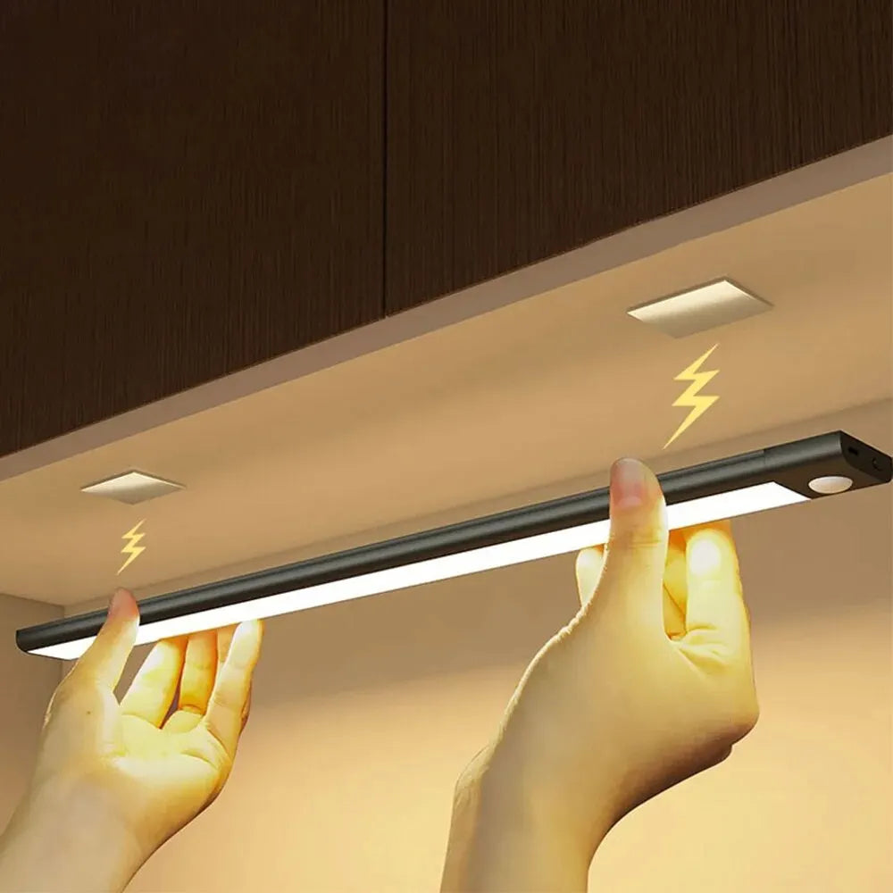 Rechargeable Motion Sensor LED Cabinet Light – USB-C, Multiple Sizes