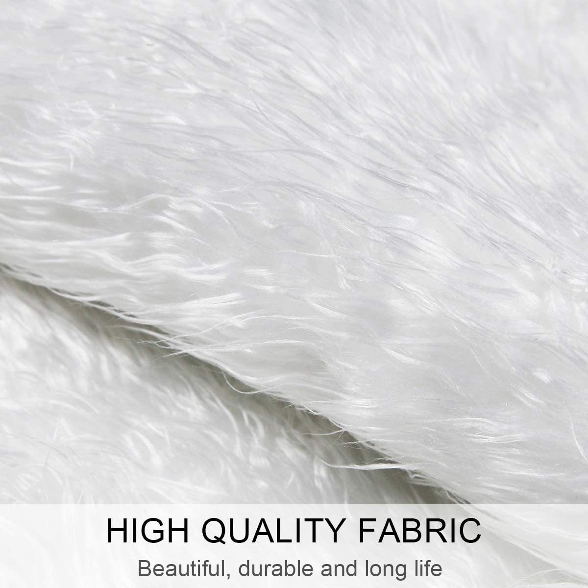 White Faux Fur Christmas Tree Skirt – 78–150cm