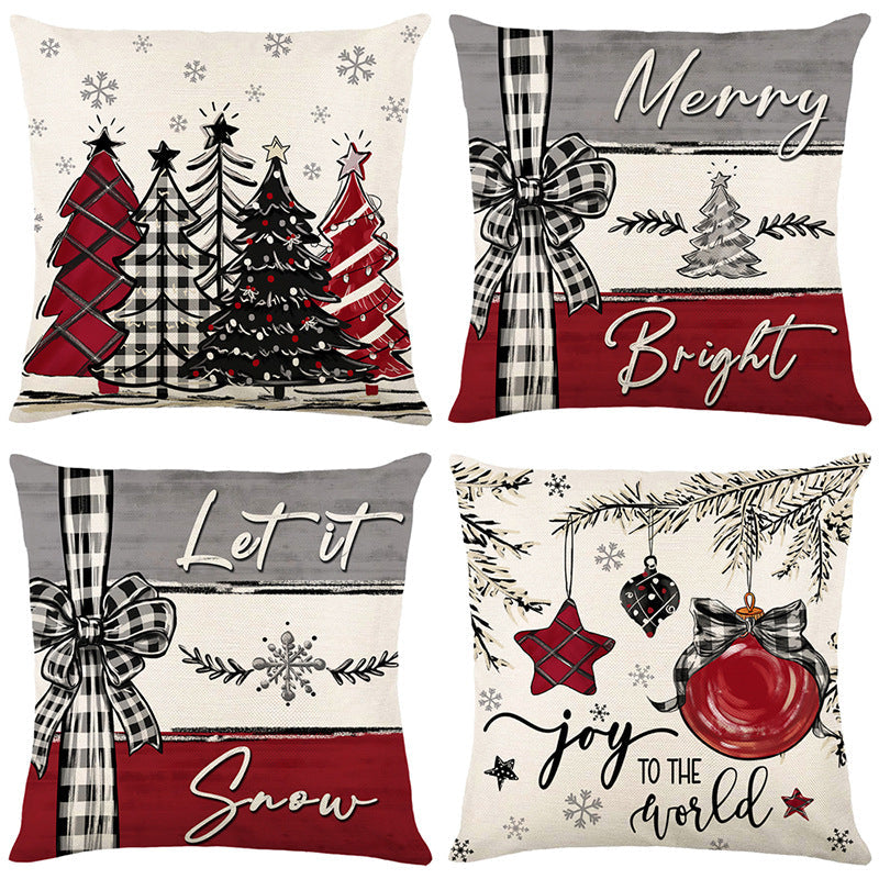 Christmas Cushion Covers – Festive Printed Designs, 45 × 45cm