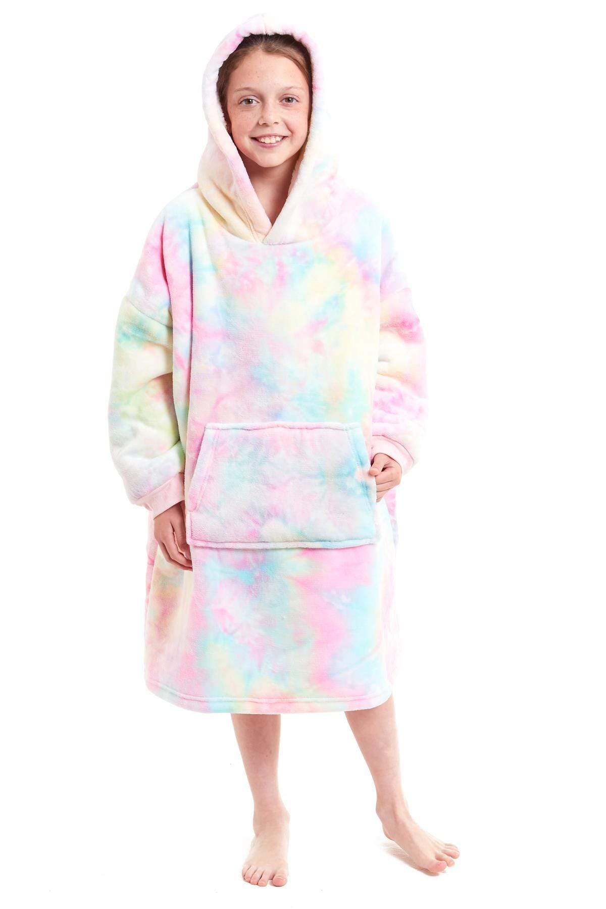Olivia Rocco Kids Oversized Hooded Sherpa Fleece Blanket