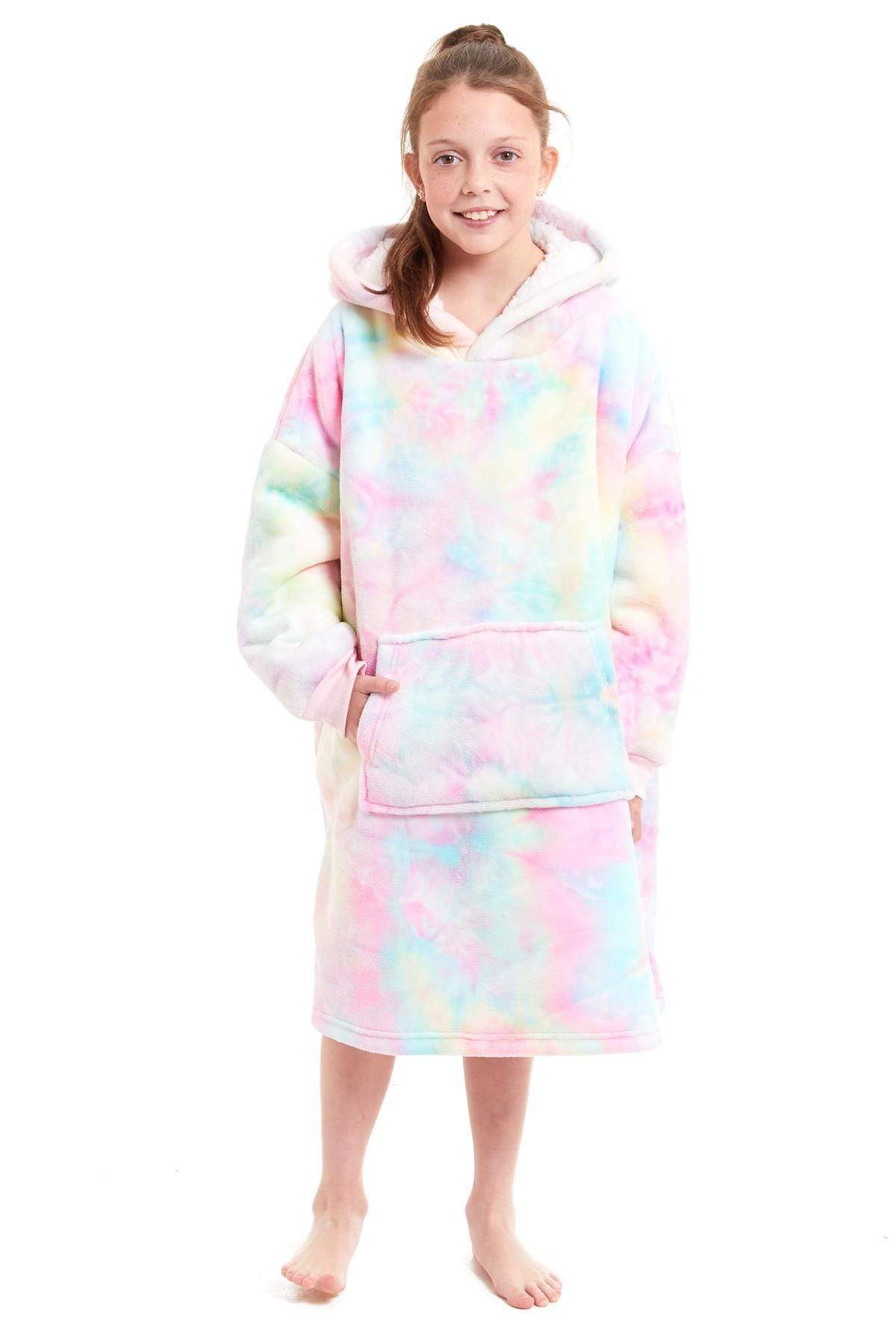 Olivia Rocco Kids Oversized Hooded Sherpa Fleece Blanket