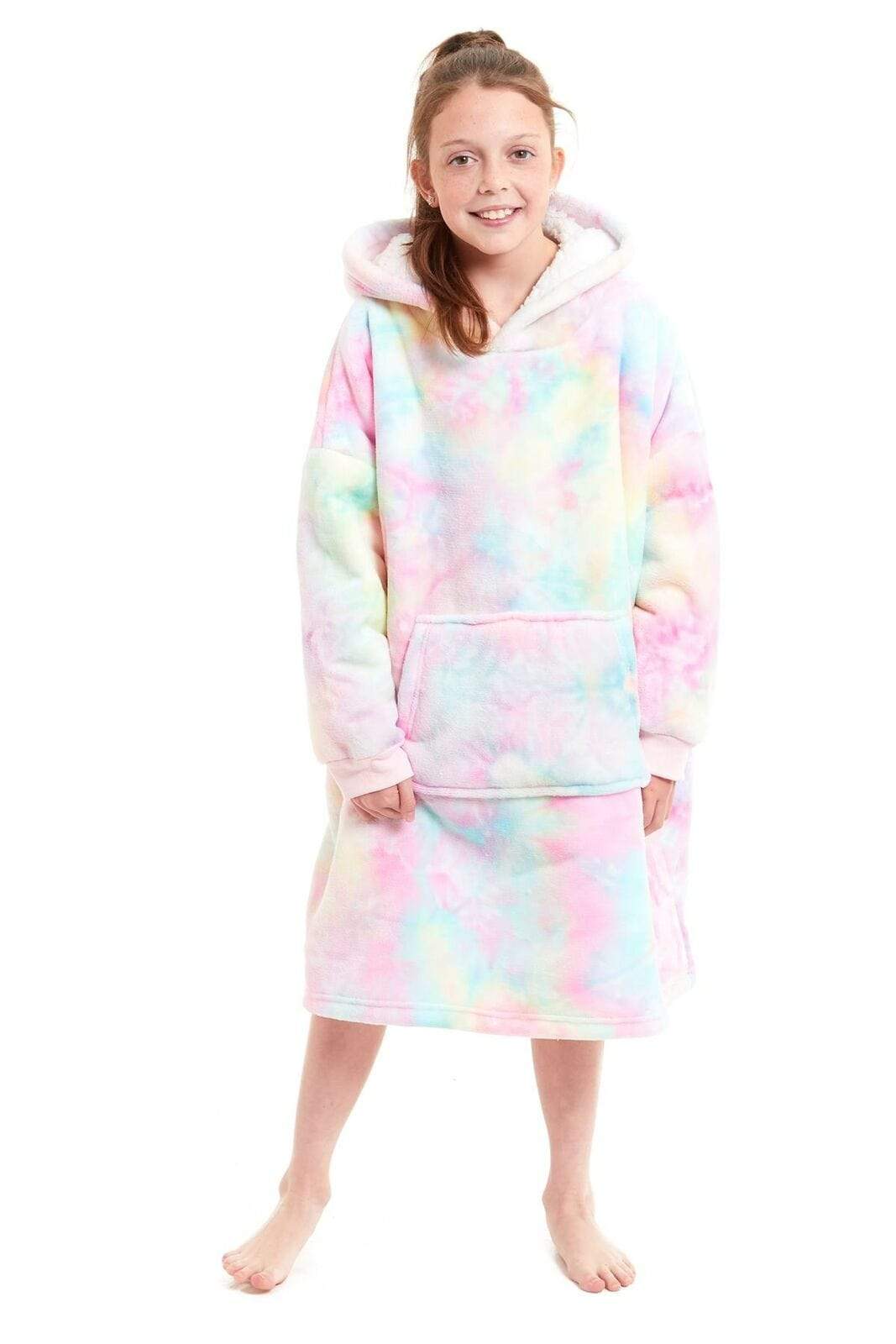 Olivia Rocco Kids Oversized Hooded Sherpa Fleece Blanket