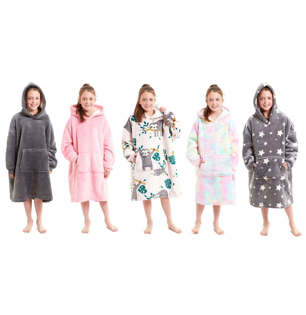 Olivia Rocco Kids Oversized Hooded Sherpa Fleece Blanket