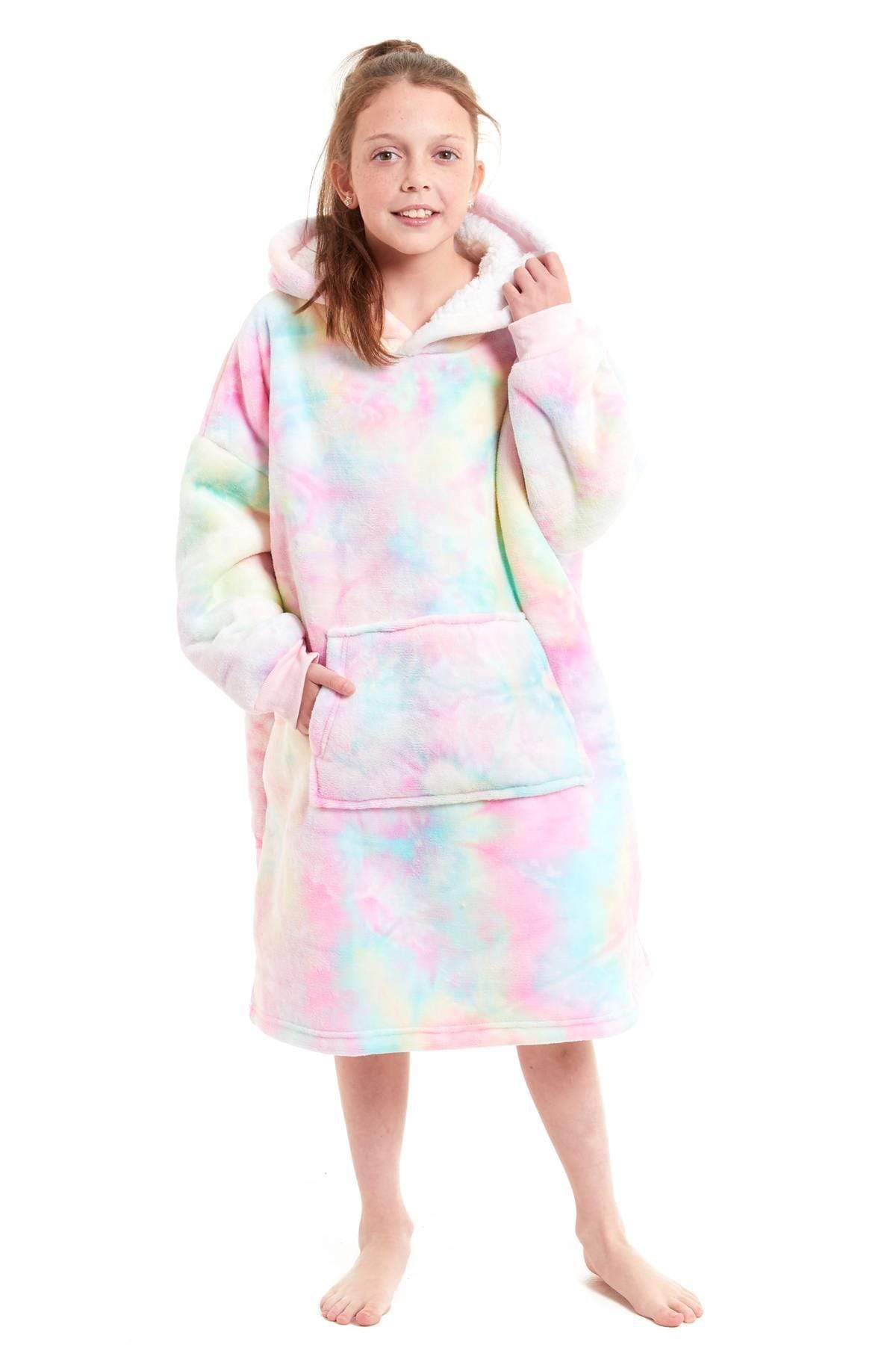 Olivia Rocco Kids Oversized Hooded Sherpa Fleece Blanket