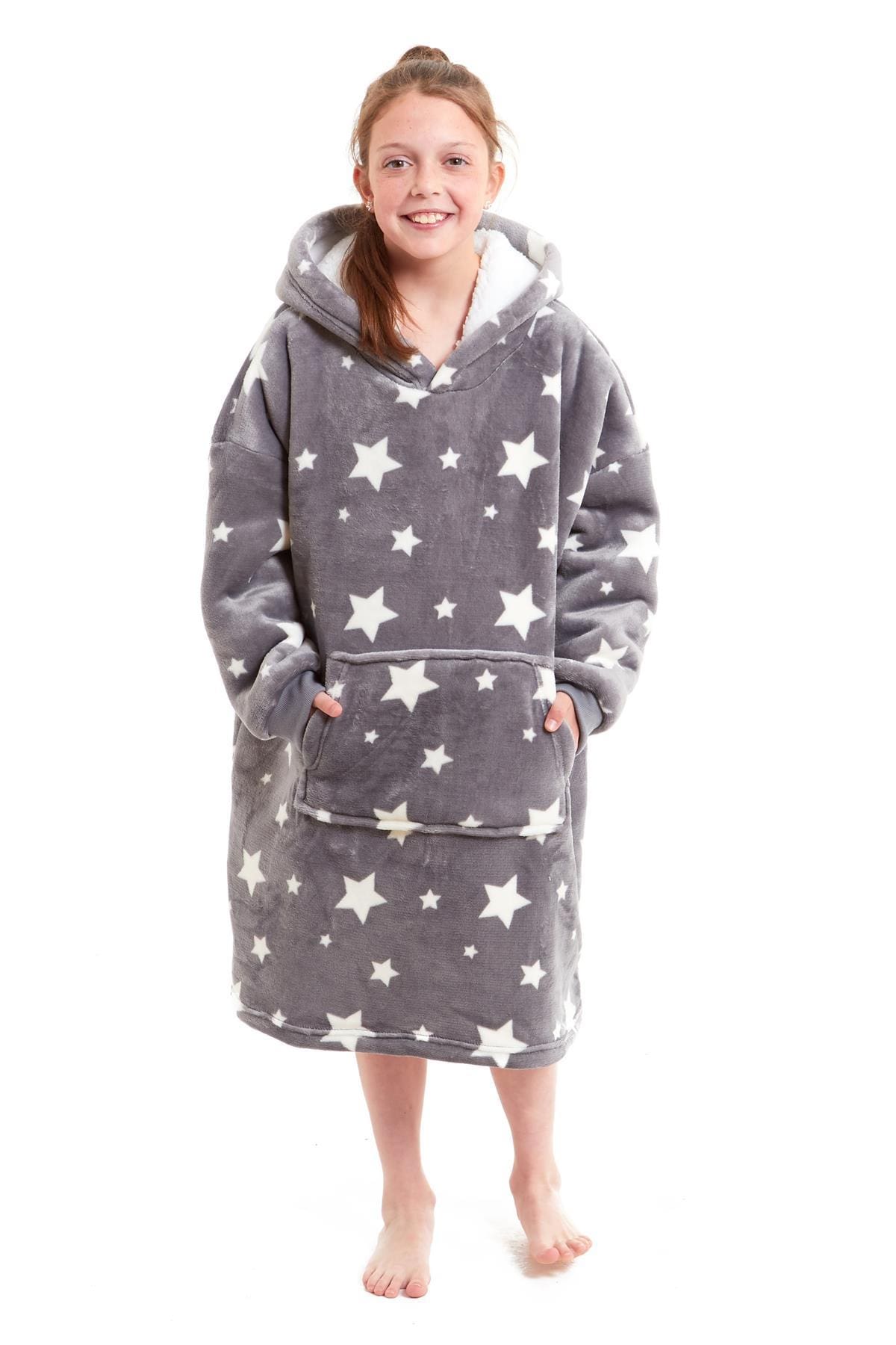 Olivia Rocco Kids Oversized Hooded Sherpa Fleece Blanket
