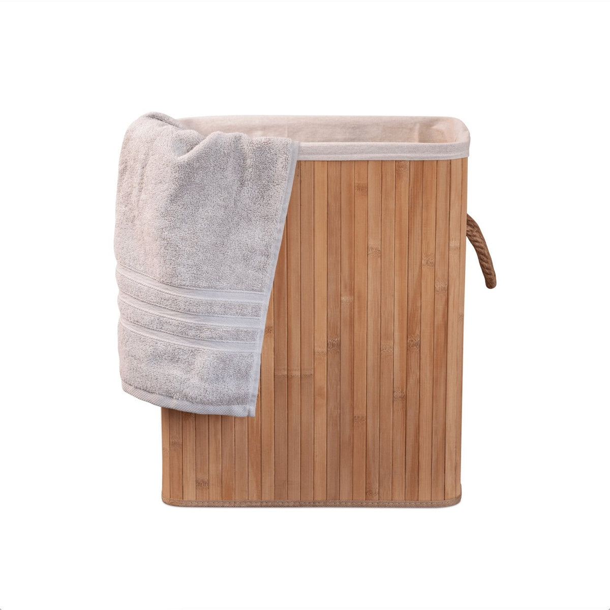 Eco Bath London Bamboo Laundry Basket with Lid – 55L