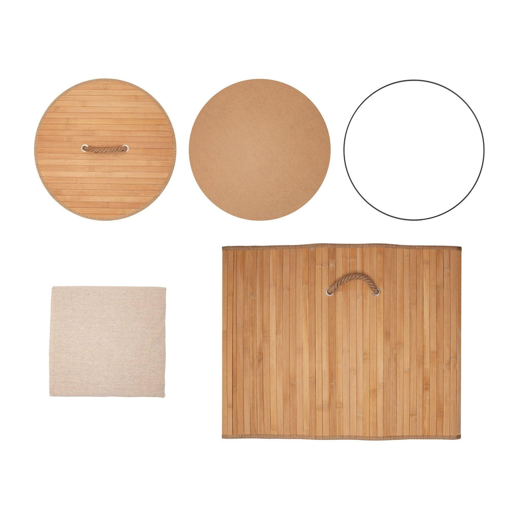 Eco Bath London Bamboo Laundry Basket with Lid – 55L