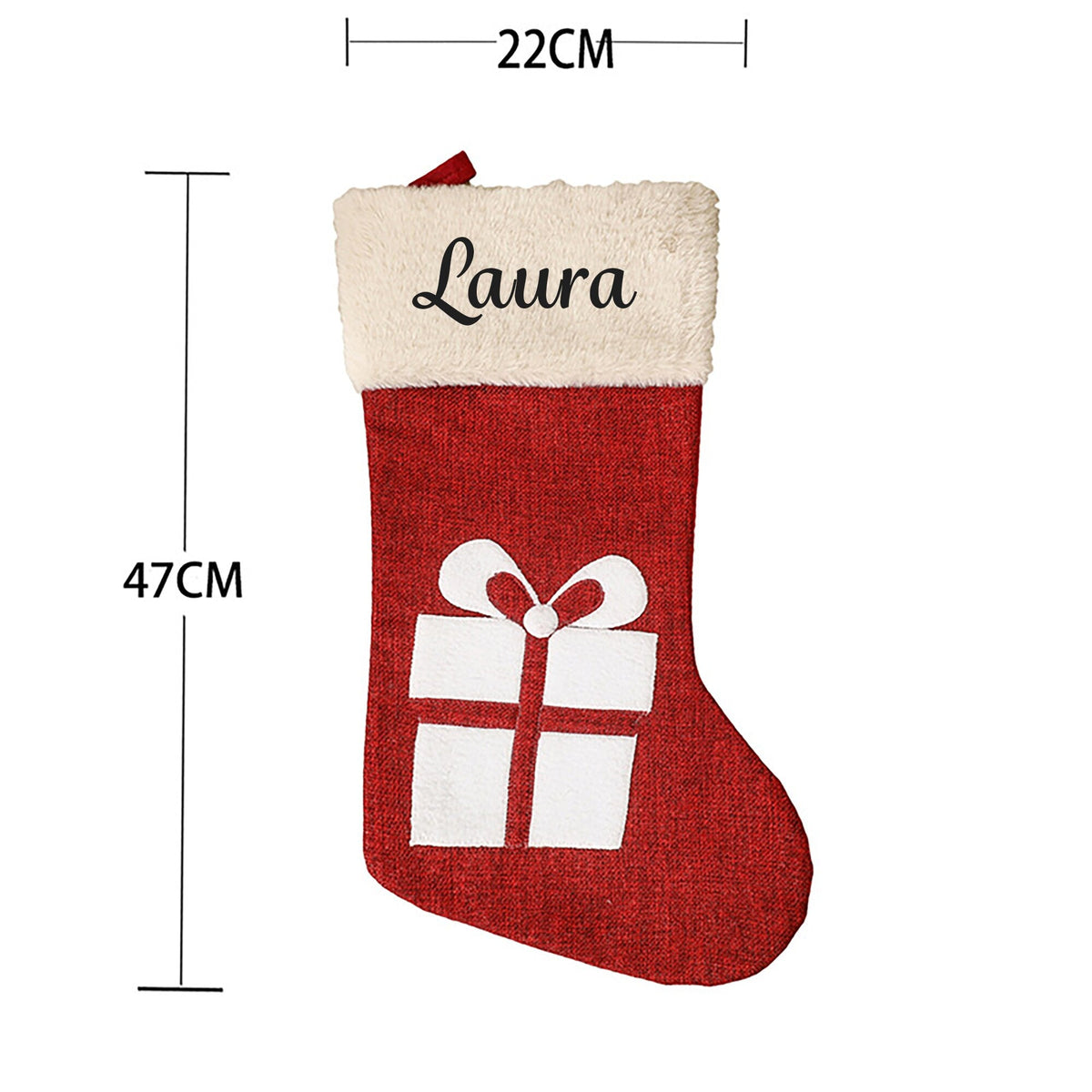 Personalised Christmas Stocking – Santa, Reindeer & Snowman