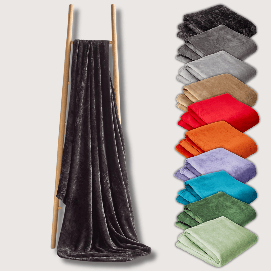 Olivia Rocco Ultra-Soft Flannel Fleece Throw Blanket – Sofa & Bed