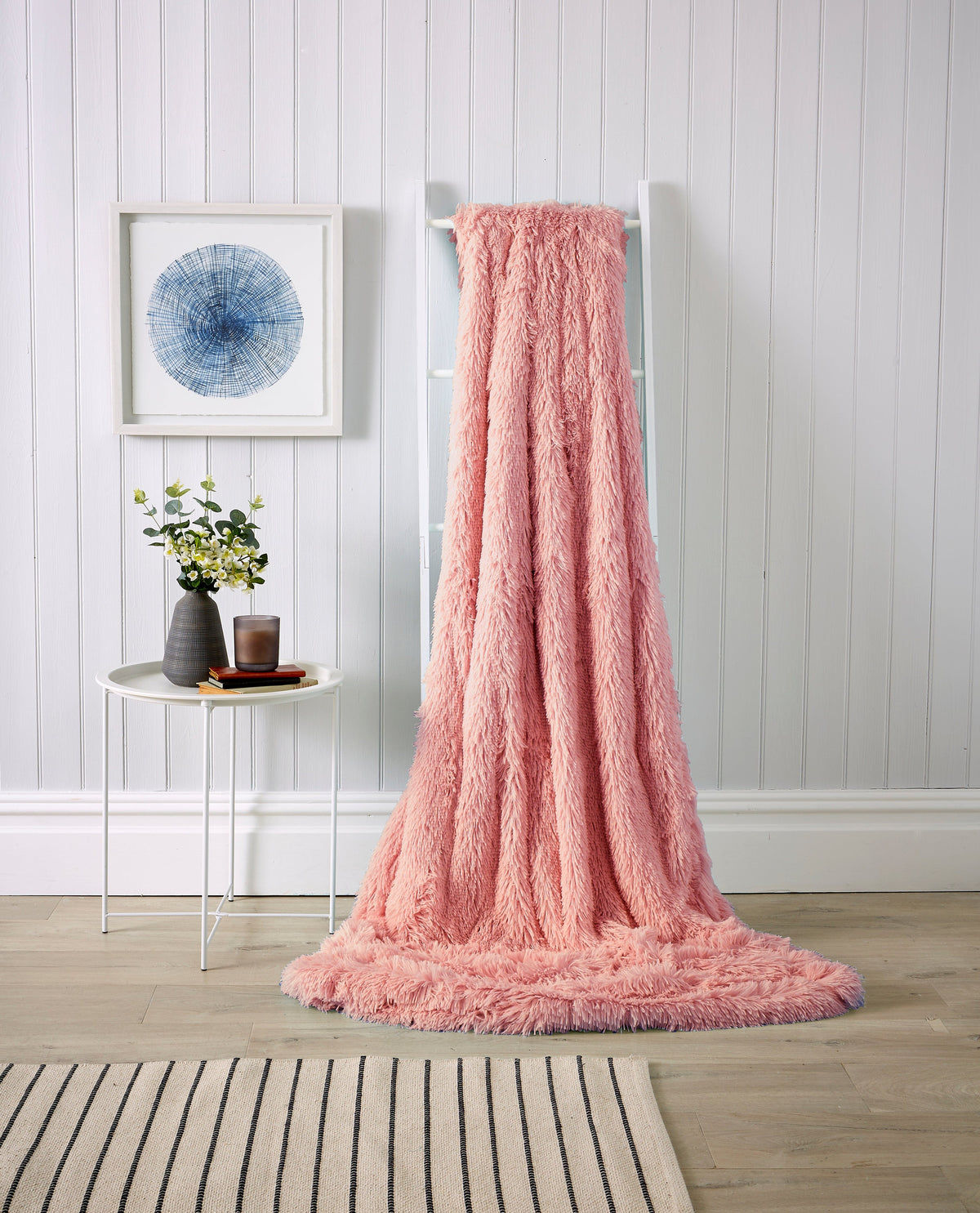 Olivia Rocco Chunky Faux Fur Fleece Throw Blanket – Sofa & Bed
